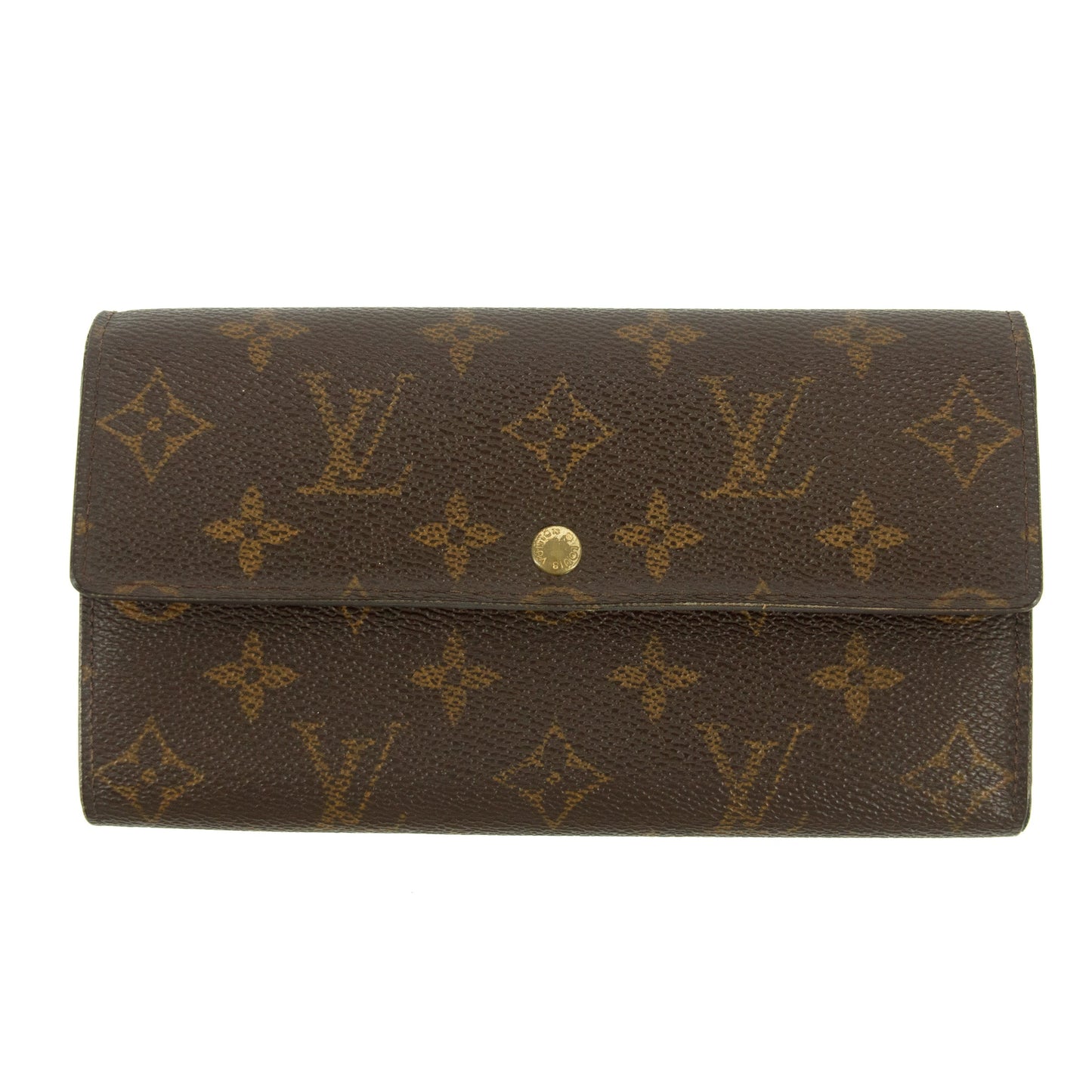 Louis Vuitton Monogram Canvas Sarah Long Wallet #5153