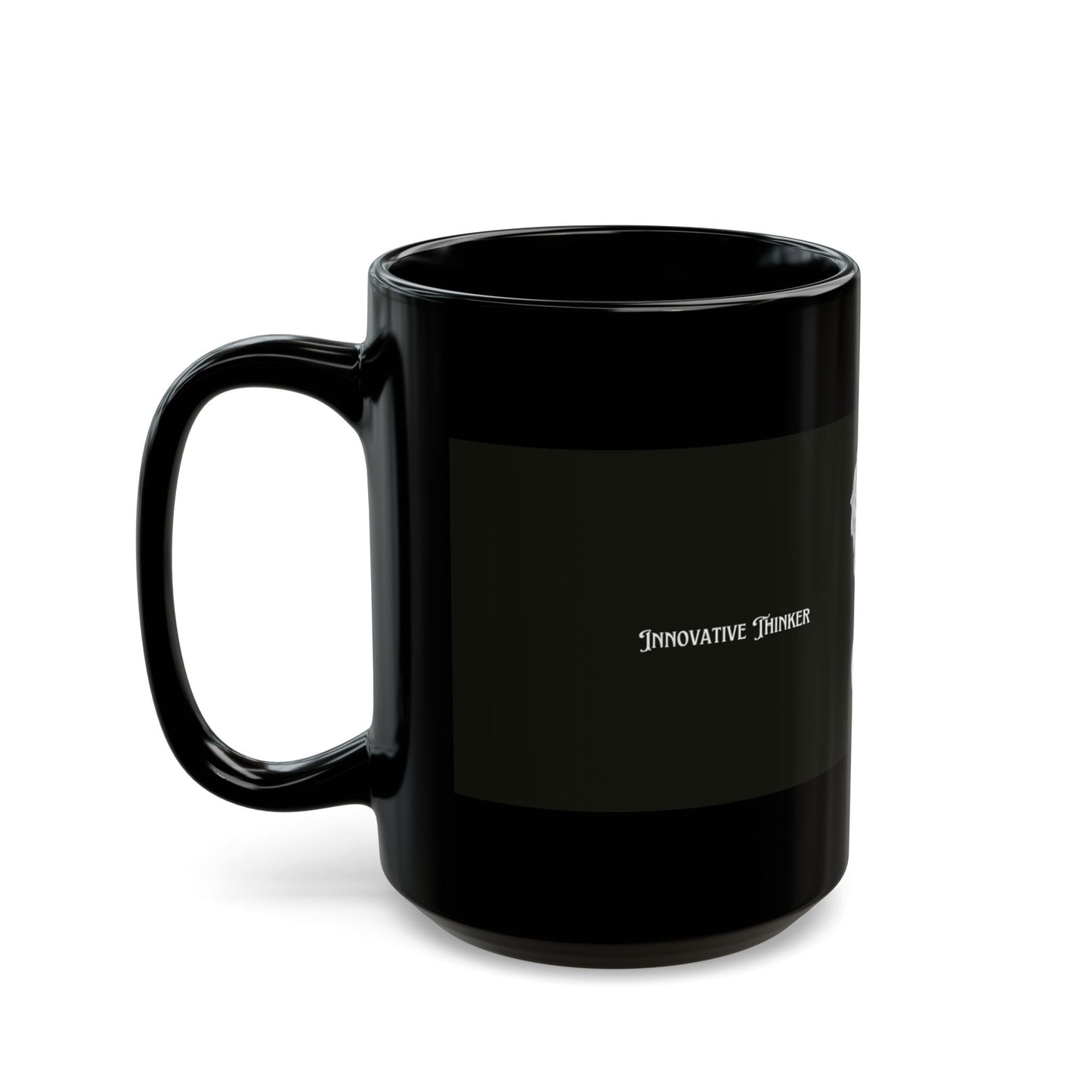Artistic Black Mug with Bust Design, Gift for Art Lovers, Unique Ceramic Cup, Kitchen Decor, Mug for Coffee or Tea