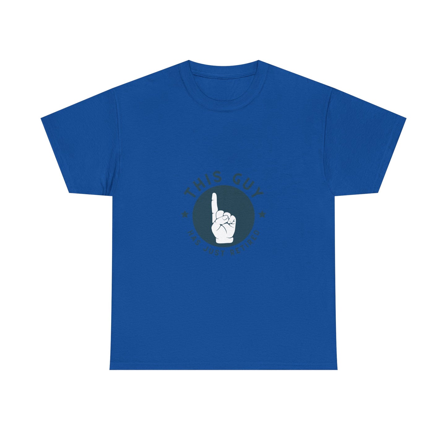 This Guy Has Just Retired Retirement Celebration Unisex Heavy Cotton Tee | Funny Gift for Retirees, Casual Wear, Retirement Party, Humor Shirt, Comfy Gift Idea