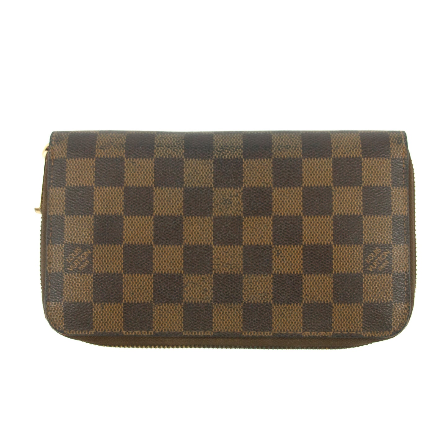 Louis Vuitton Damier Ebene Large Zippy Wallet #5160