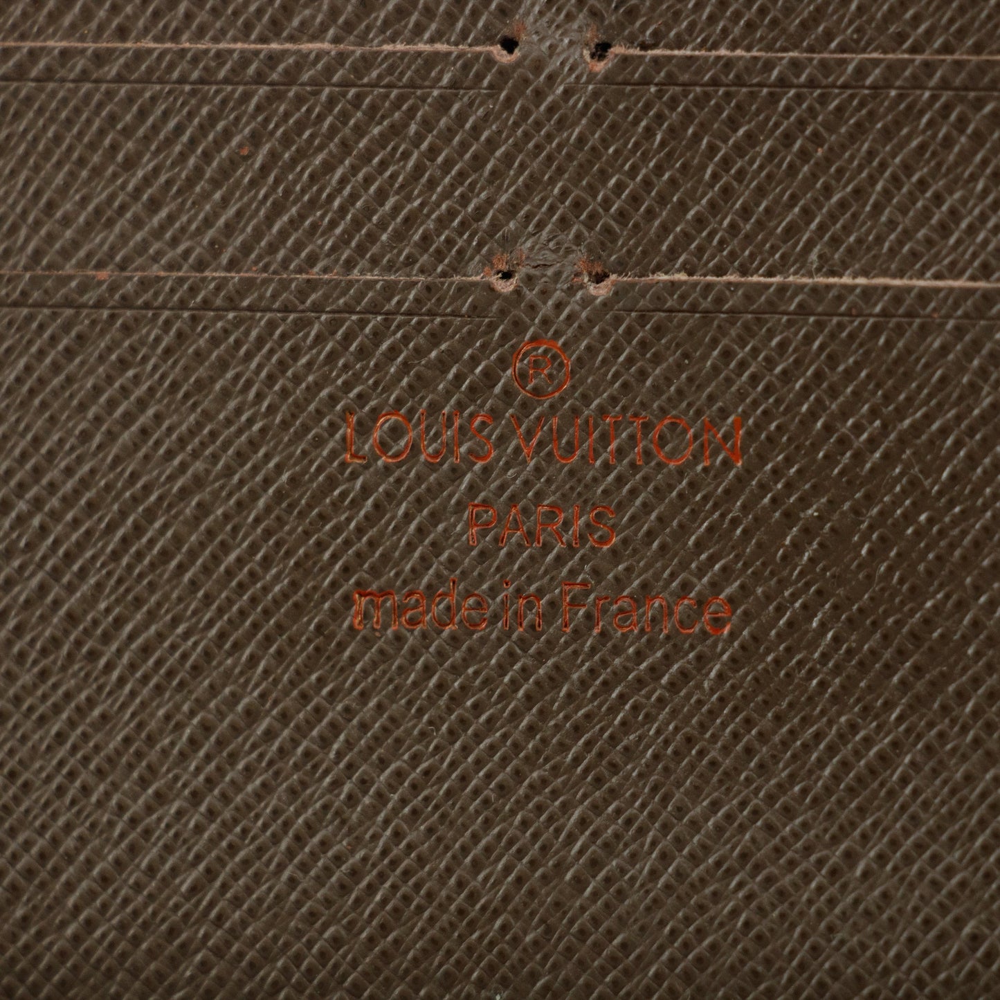 Louis Vuitton Damier Ebene Large Zippy Wallet #5160