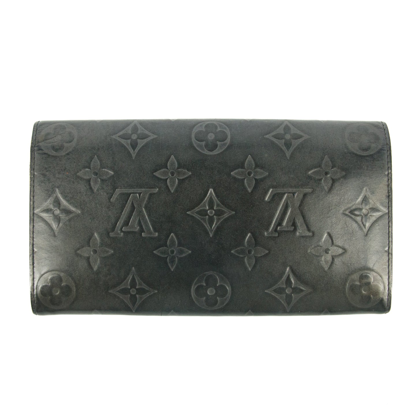Louis Vuitton Grey Vernis Long Wallet #5166