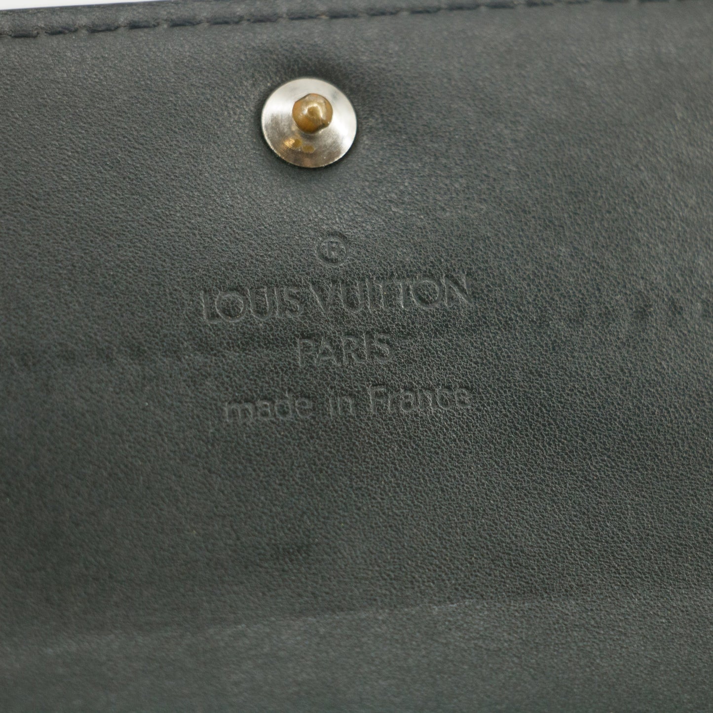 Louis Vuitton Grey Vernis Long Wallet #5166