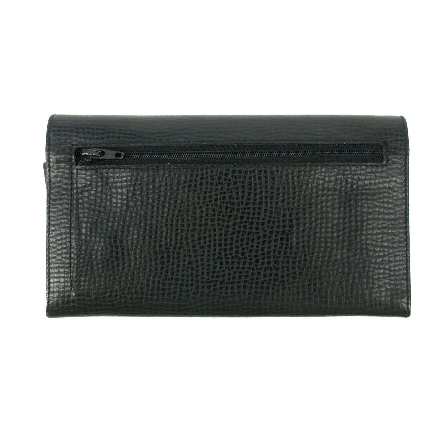 Christian Dior Black Leather Long Wallet #5175
