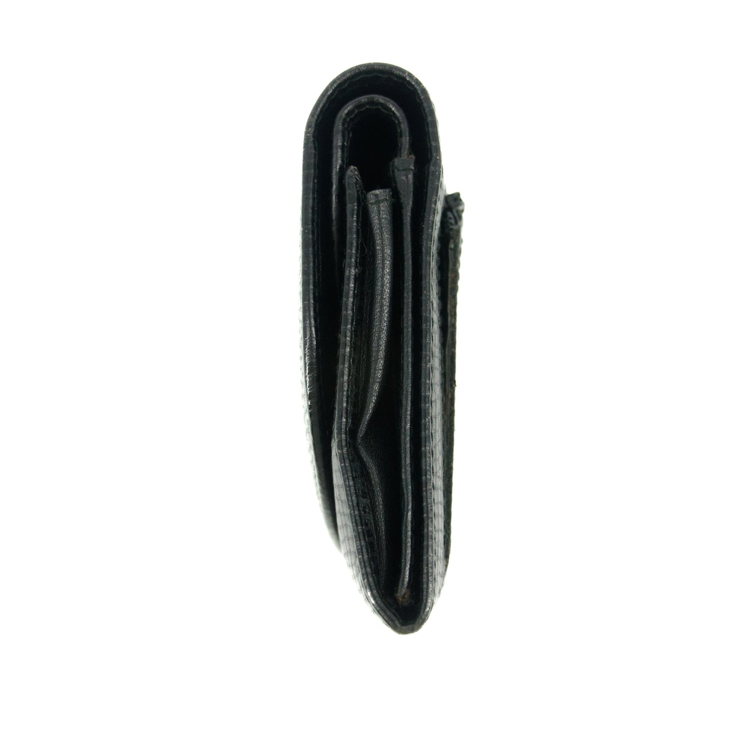 Christian Dior Black Leather Long Wallet #5175