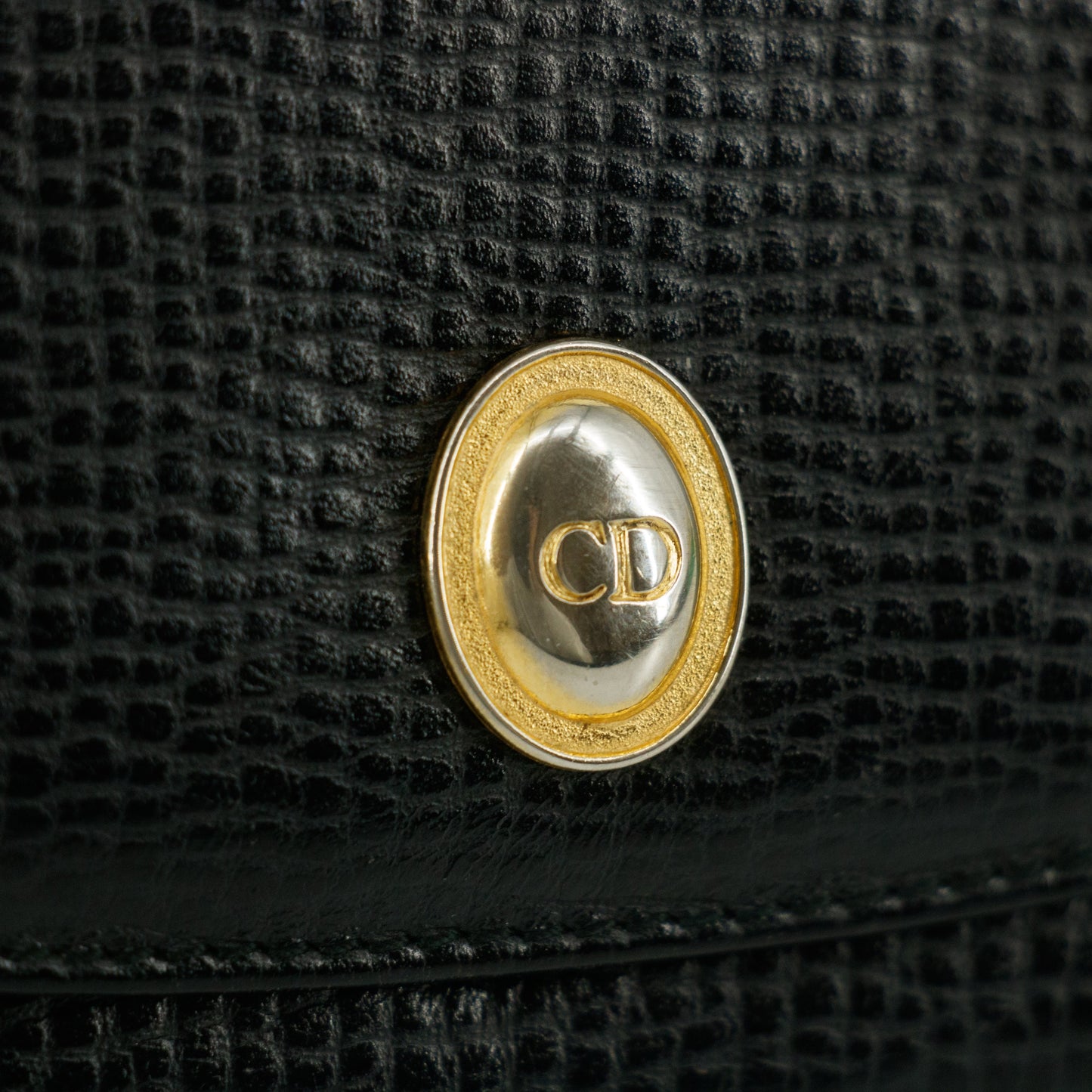 Christian Dior Black Leather Long Wallet #5175