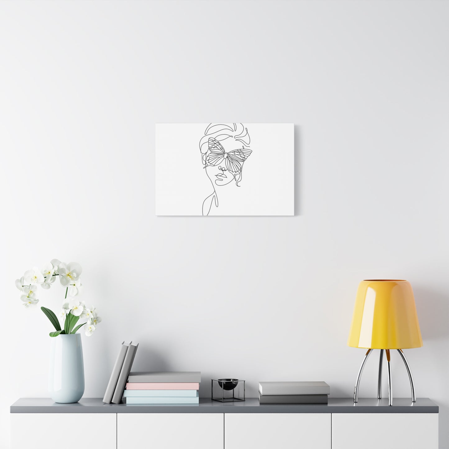 Minimalist Butterfly Canvas Art, Modern Home Decor, Gift for Nature Lovers, Wall Art for Women, Inspirational Wall Art