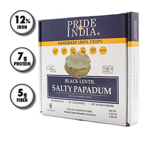 Salty Black Bean Namkeen Papadum Lentil Crisp-3