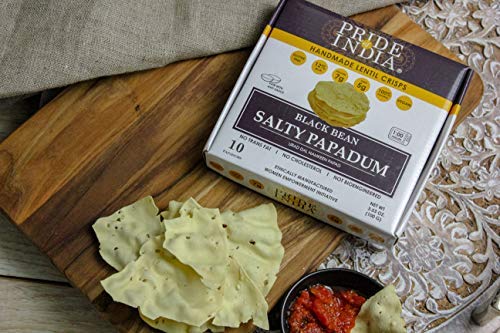 Salty Black Bean Namkeen Papadum Lentil Crisp-1