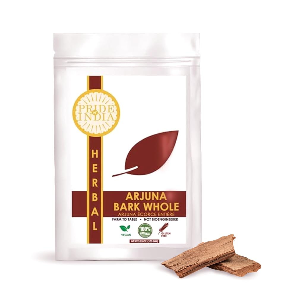 Natural Arjuna Bark Whole, Half Pound (3.53oz - 100gm) Pack-0