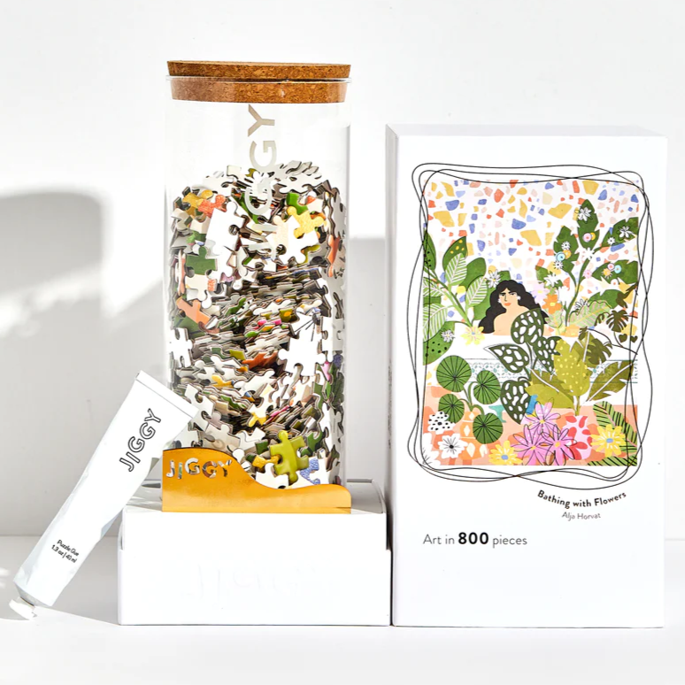 JIGGY - 'Bathing With Flowers' Jigsaw Puzzle (800PC)