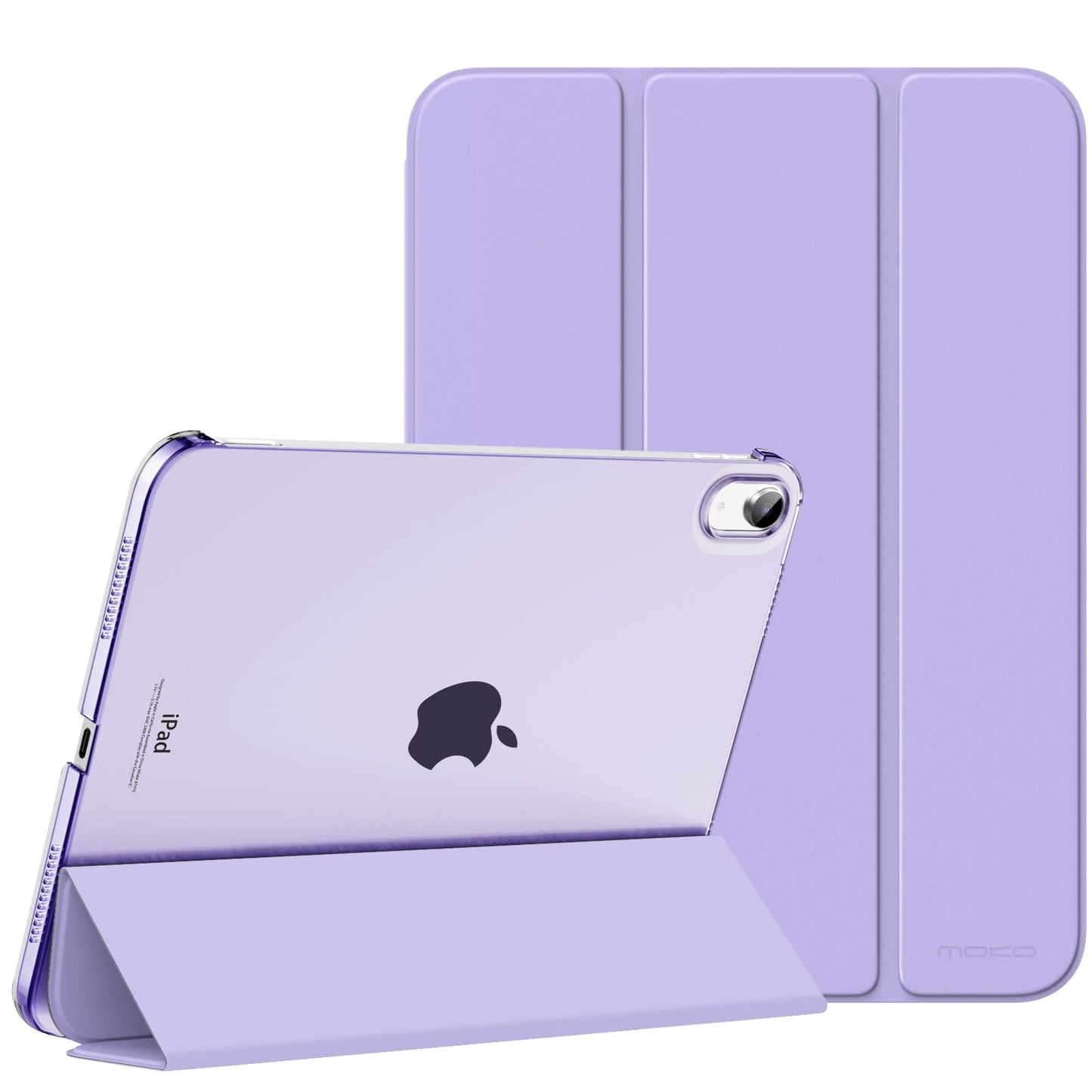 MoKo for iPad (A16) 11th Generation Case 11 Inch 2025, iPad 10th Generation Case 10.9 Inch 2022, Slim Stand Hard PC Translucent Back Shell Smart Cover, Support Touch ID, Auto Wake/Sleep, Navy Blue