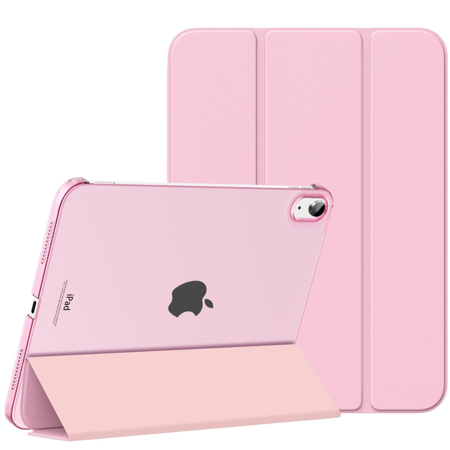 MoKo for iPad (A16) 11th Generation Case 11 Inch 2025, iPad 10th Generation Case 10.9 Inch 2022, Slim Stand Hard PC Translucent Back Shell Smart Cover, Support Touch ID, Auto Wake/Sleep, Navy Blue