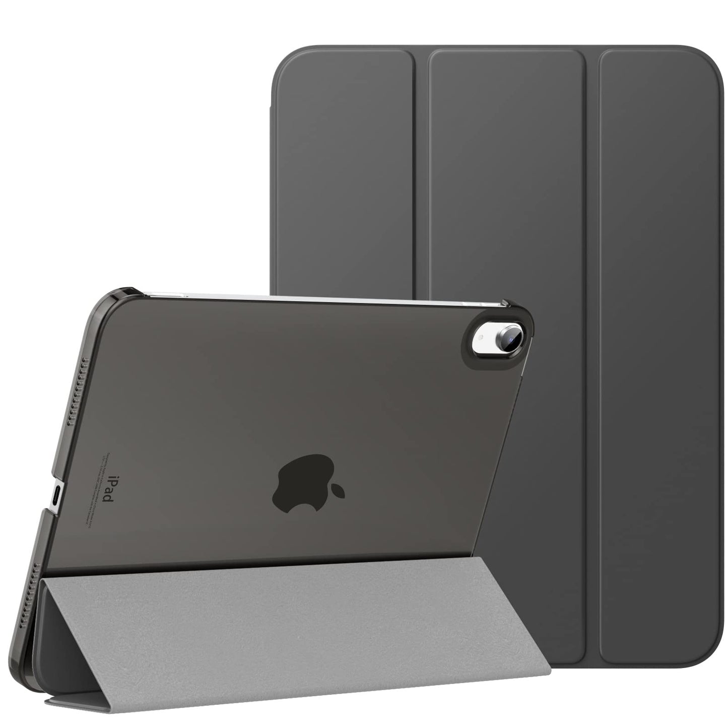 MoKo for iPad (A16) 11th Generation Case 11 Inch 2025, iPad 10th Generation Case 10.9 Inch 2022, Slim Stand Hard PC Translucent Back Shell Smart Cover, Support Touch ID, Auto Wake/Sleep, Navy Blue