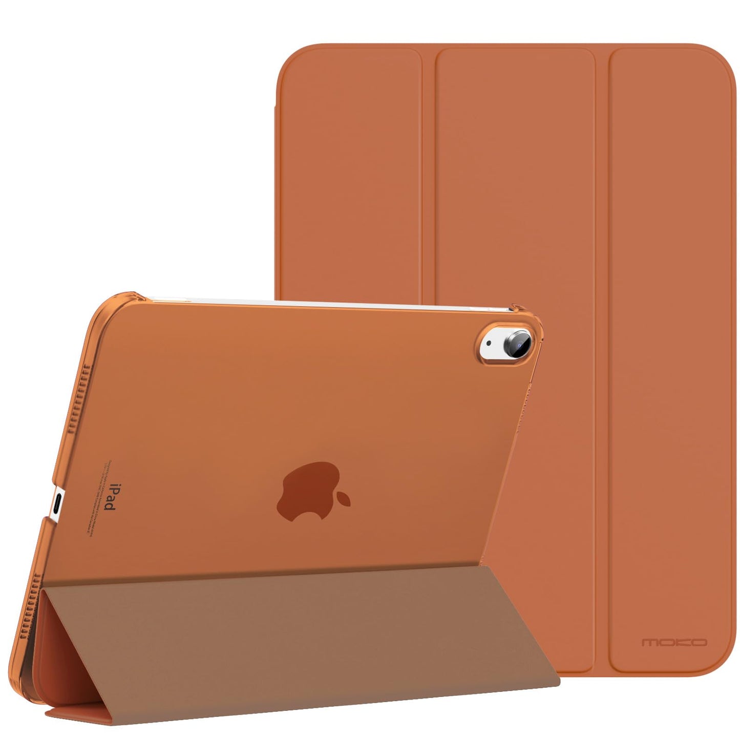 MoKo for iPad (A16) 11th Generation Case 11 Inch 2025, iPad 10th Generation Case 10.9 Inch 2022, Slim Stand Hard PC Translucent Back Shell Smart Cover, Support Touch ID, Auto Wake/Sleep, Navy Blue