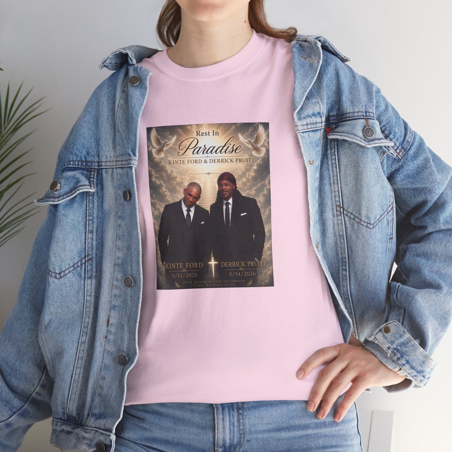 Memorial Tribute Tee — "Rest in Paradise" Funeral Remembrance Shirt