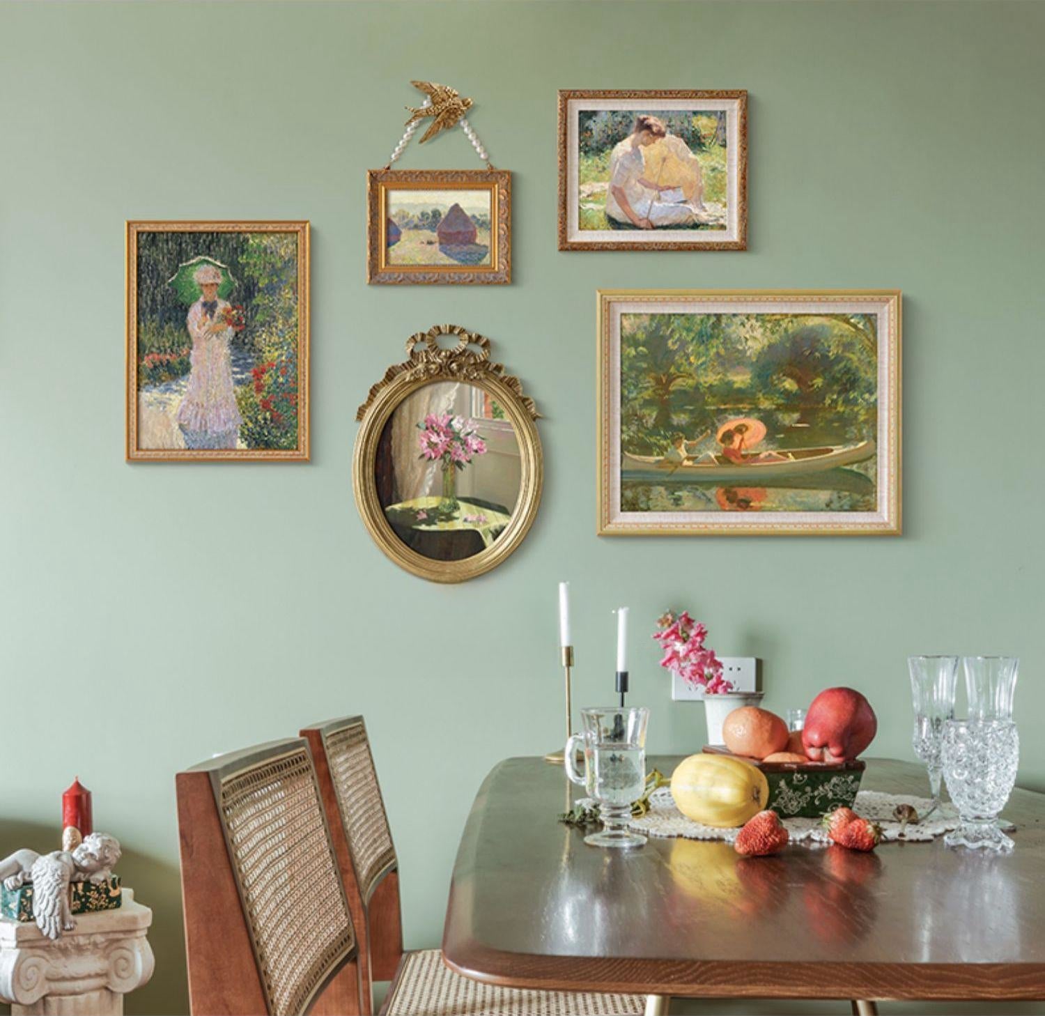 Vintage French Wall Painting Set-2