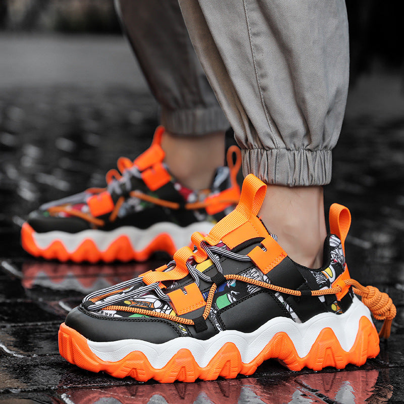 Low - Top Cloth Tie - Up Color Board Shoes For Men
