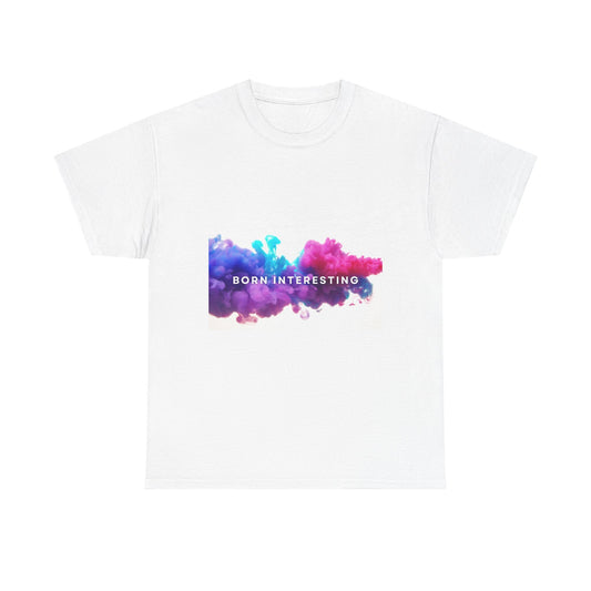 Unisex Cotton Tee – 'Born Interesting' Graphic Shirt, Casual Wear, Gift Idea, Trendy Tee, Daily Wear, Art-Inspired Shirt