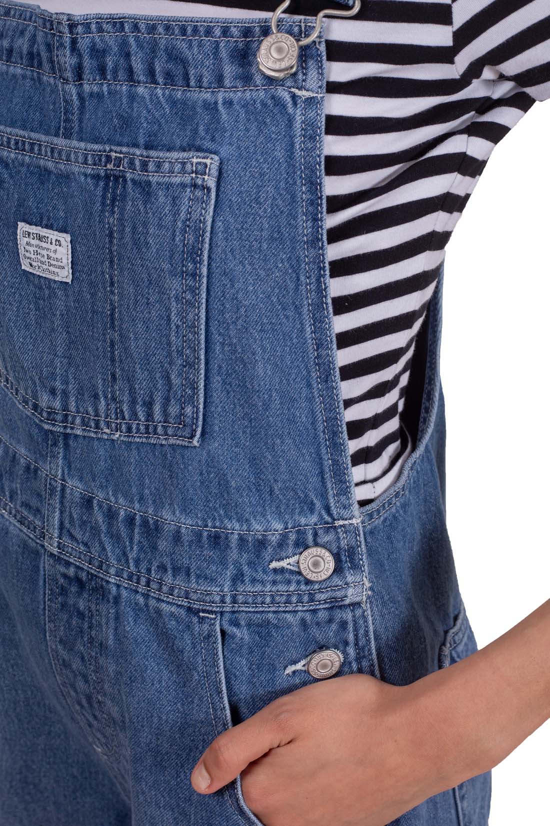 LEVI'S - Women's dungarees with logo patch-8