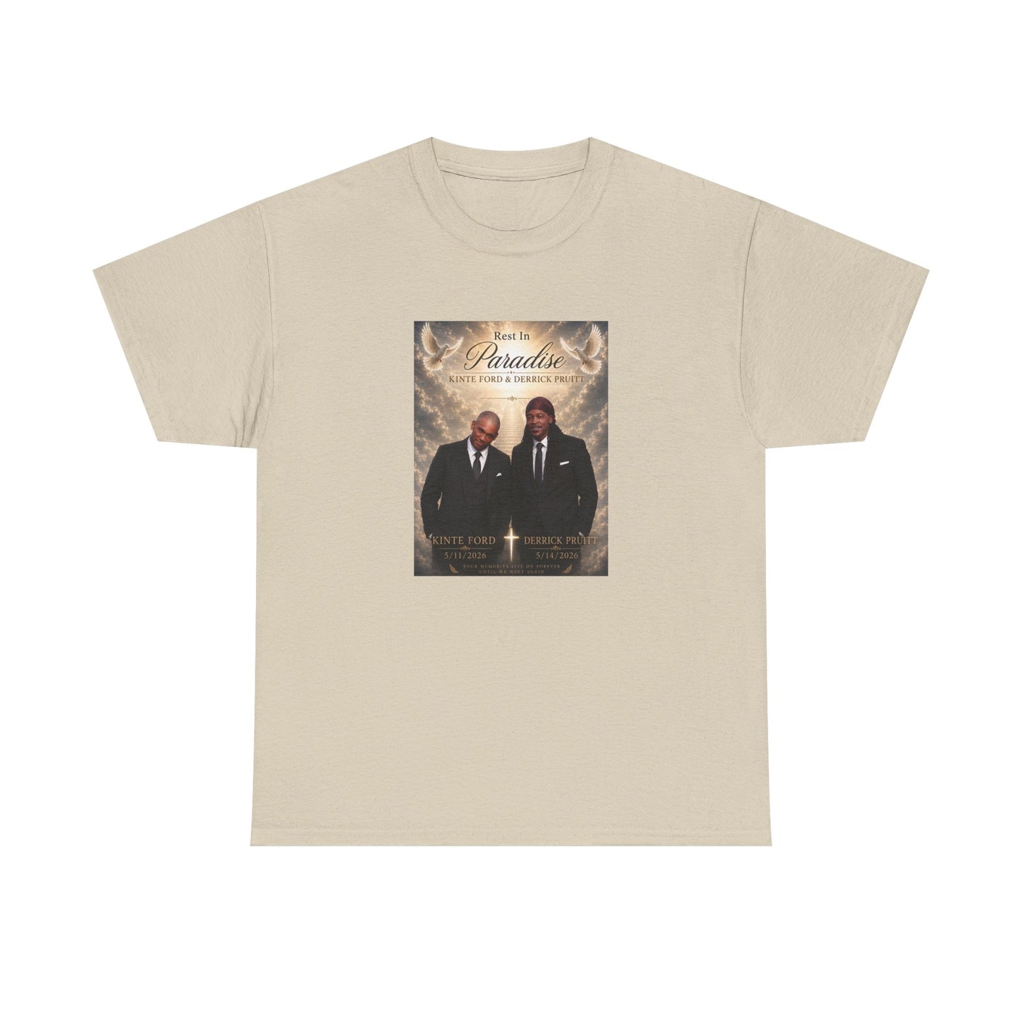 Memorial Tribute Tee — "Rest in Paradise" Funeral Remembrance Shirt