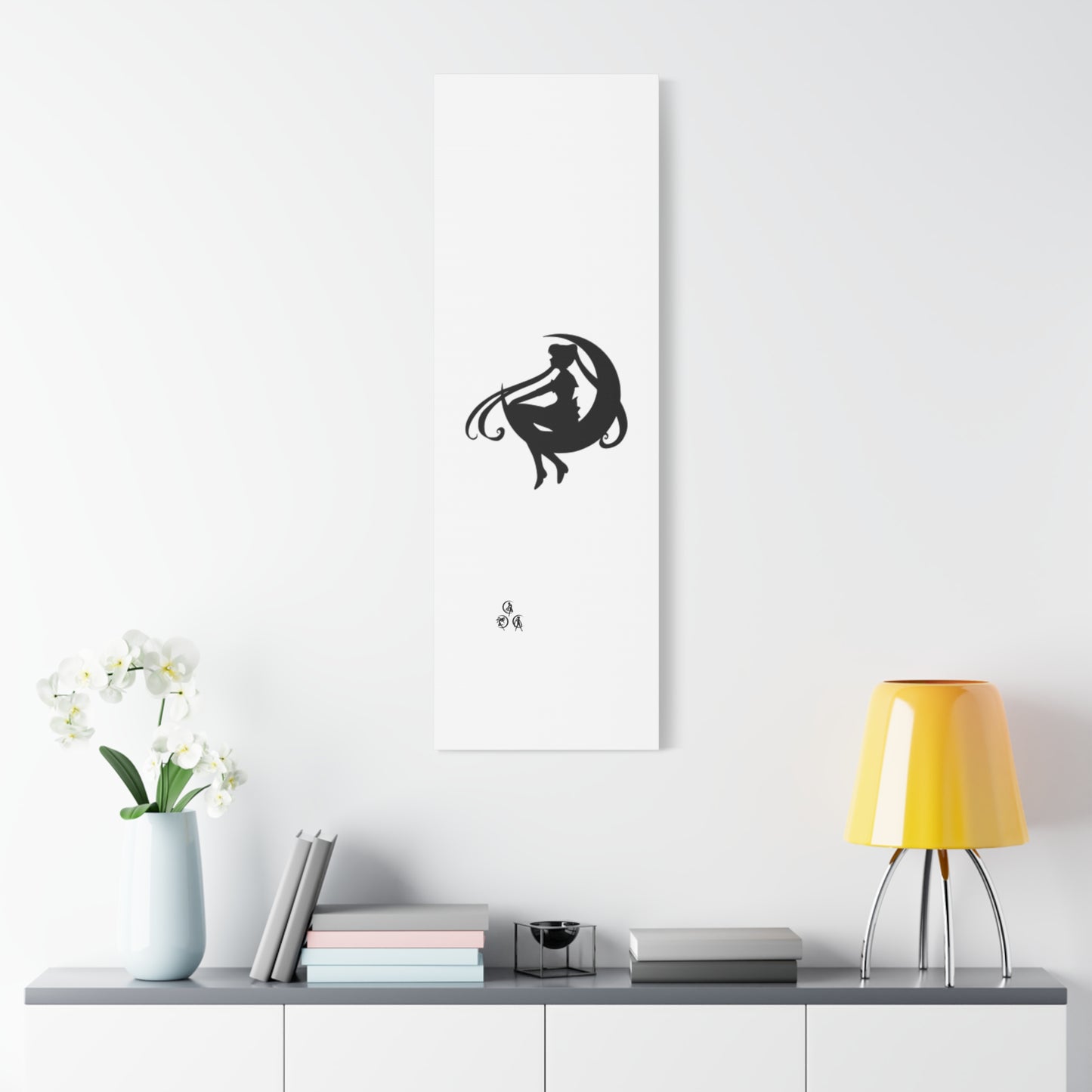 Moonlit Goddess Canvas Art, Modern Wall Decor, Fantasy Home Decor, Boho Aesthetic, Gift for Art Lovers