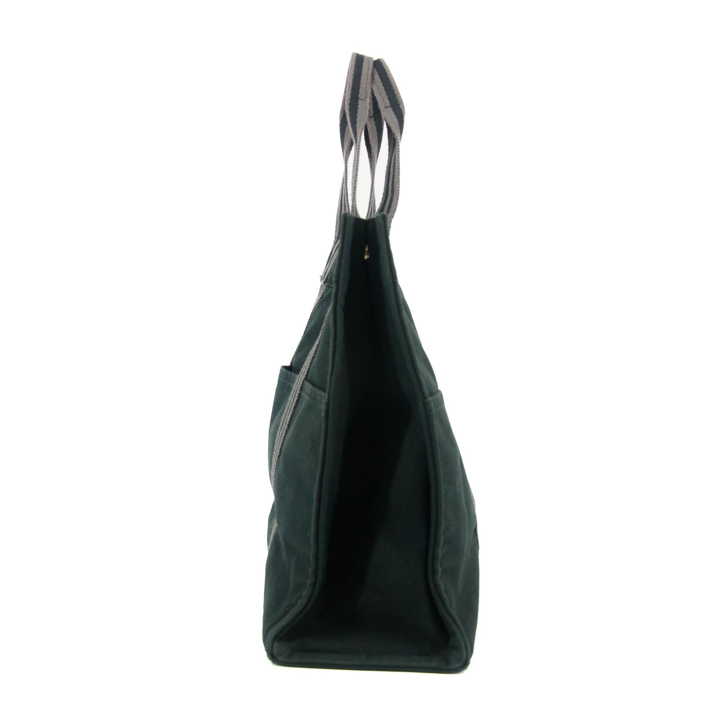 Hermes Fourre Toout Canvas Black Tote #5236