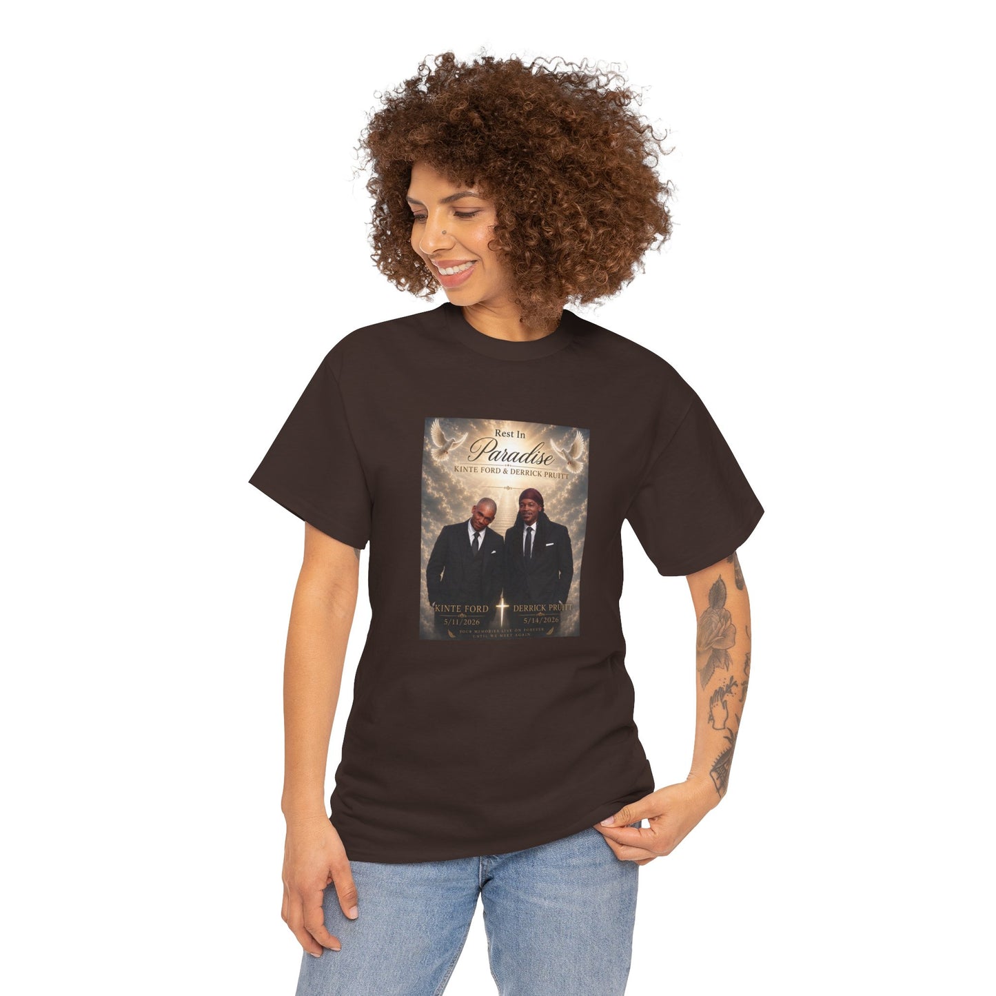 Memorial Tribute Tee — "Rest in Paradise" Funeral Remembrance Shirt