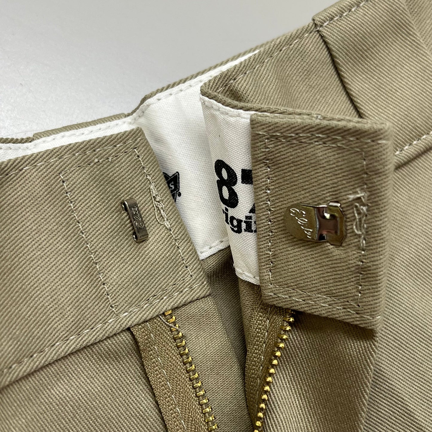 DICKIES Original 874 Original Fit Tapered Leg Work Pant Mens Sz 38X32 Khaki 874KH