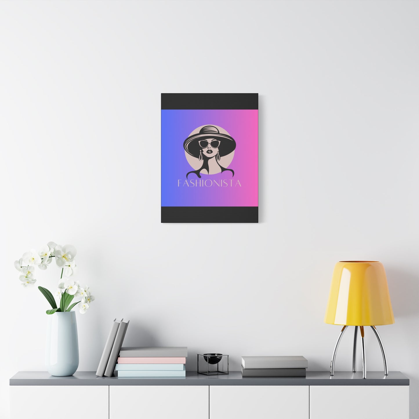 Fashionista Matte Canvas Wall Art, chic home decor, stylish gift for fashion lovers, wall decor, modern art piece, unique artwork