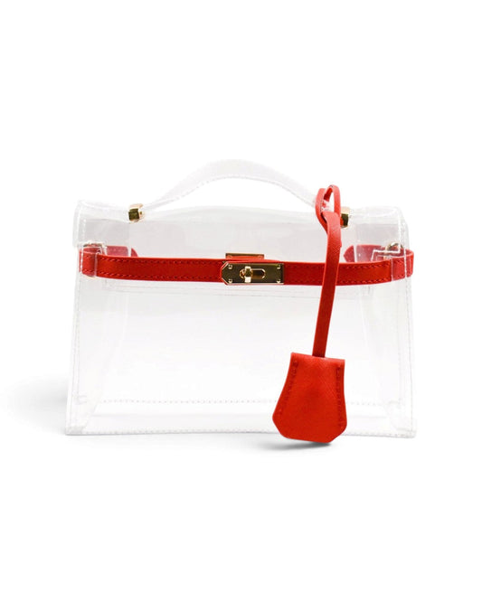 The Mini Andrea Clear Top Handle Bag