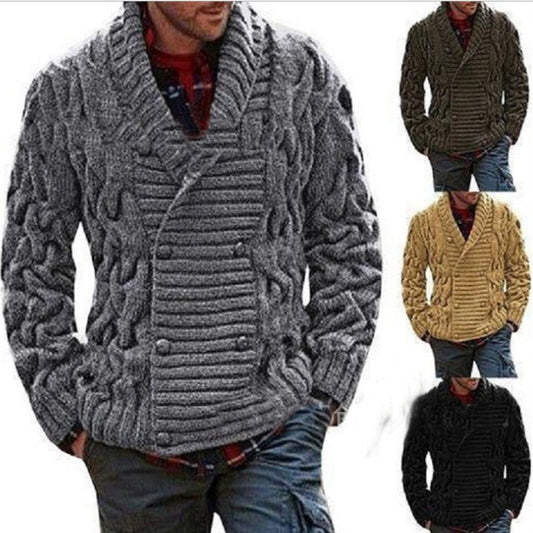 Thick Wool Cardigan for Men