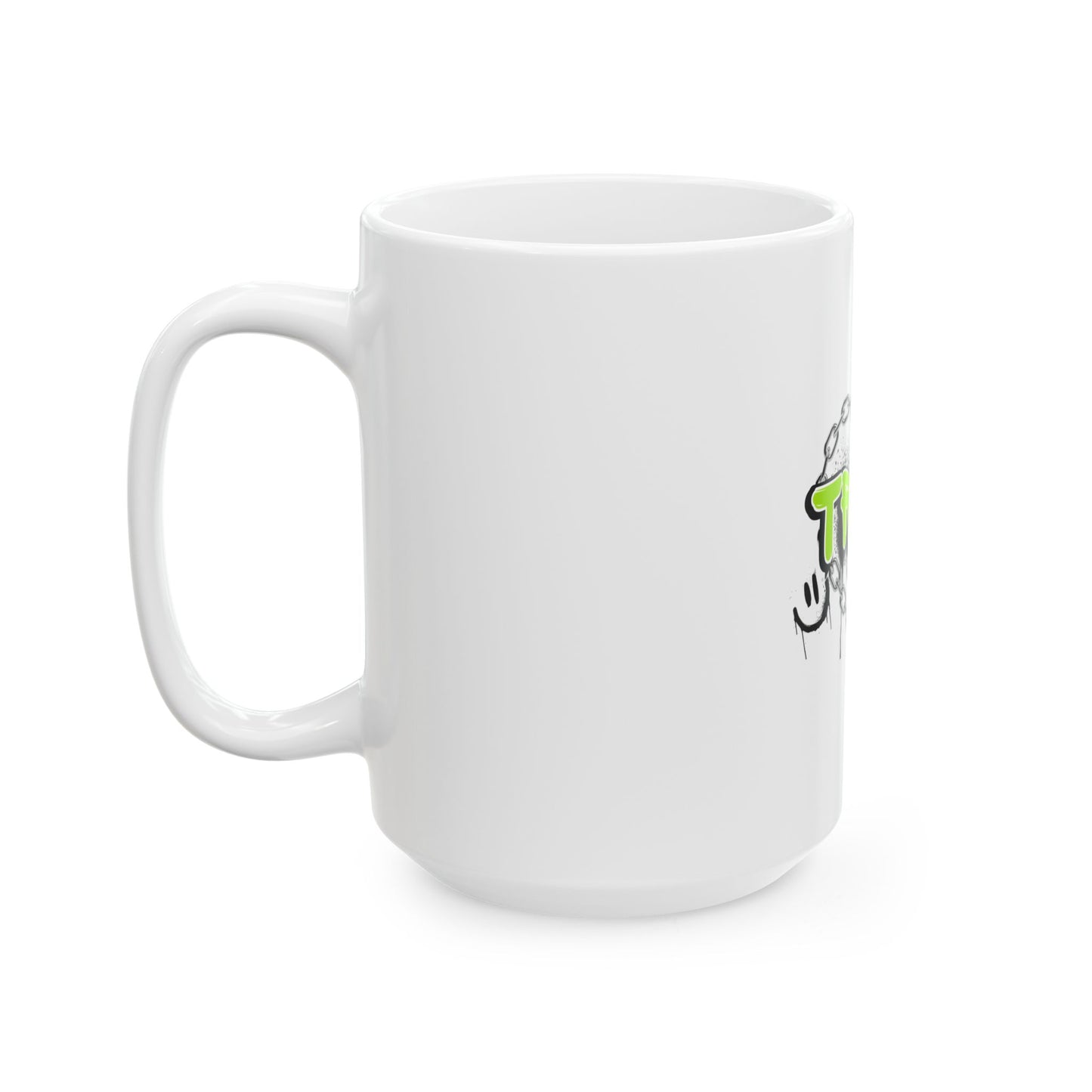 Trust No One Graffiti Art Ceramic Mug