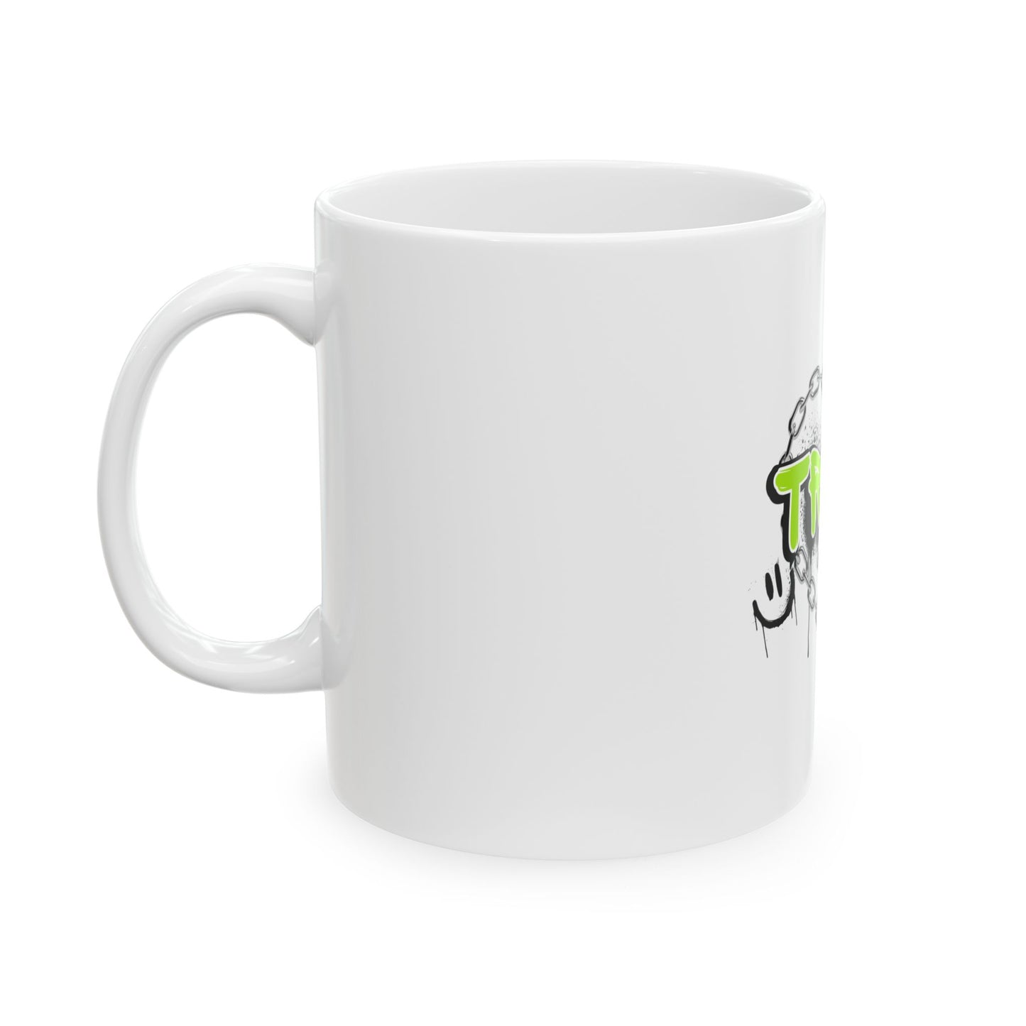 Trust No One Graffiti Art Ceramic Mug