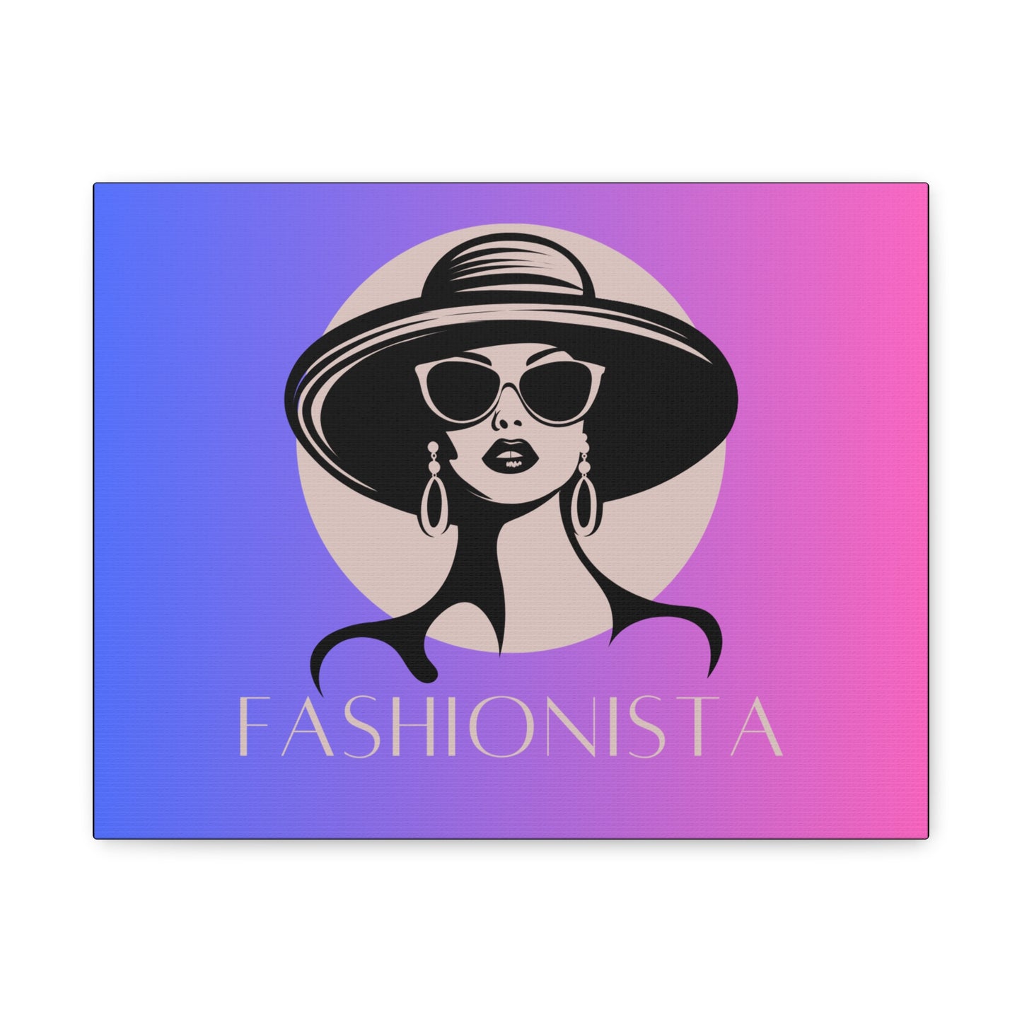 Fashionista Matte Canvas Wall Art, chic home decor, stylish gift for fashion lovers, wall decor, modern art piece, unique artwork