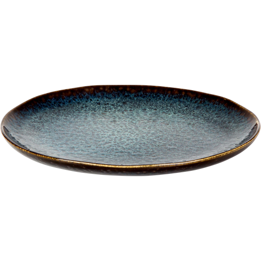 [ Set of 6 ] Plate Palmer Eccentric 11 inch Blue Stoneware-0
