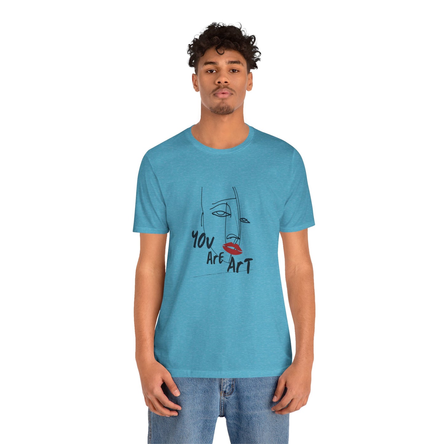 Artistic Expression Unisex Tee - You Are Art, Creative Gift, Casual Wear, Modern Design, Art Lover's Shirt