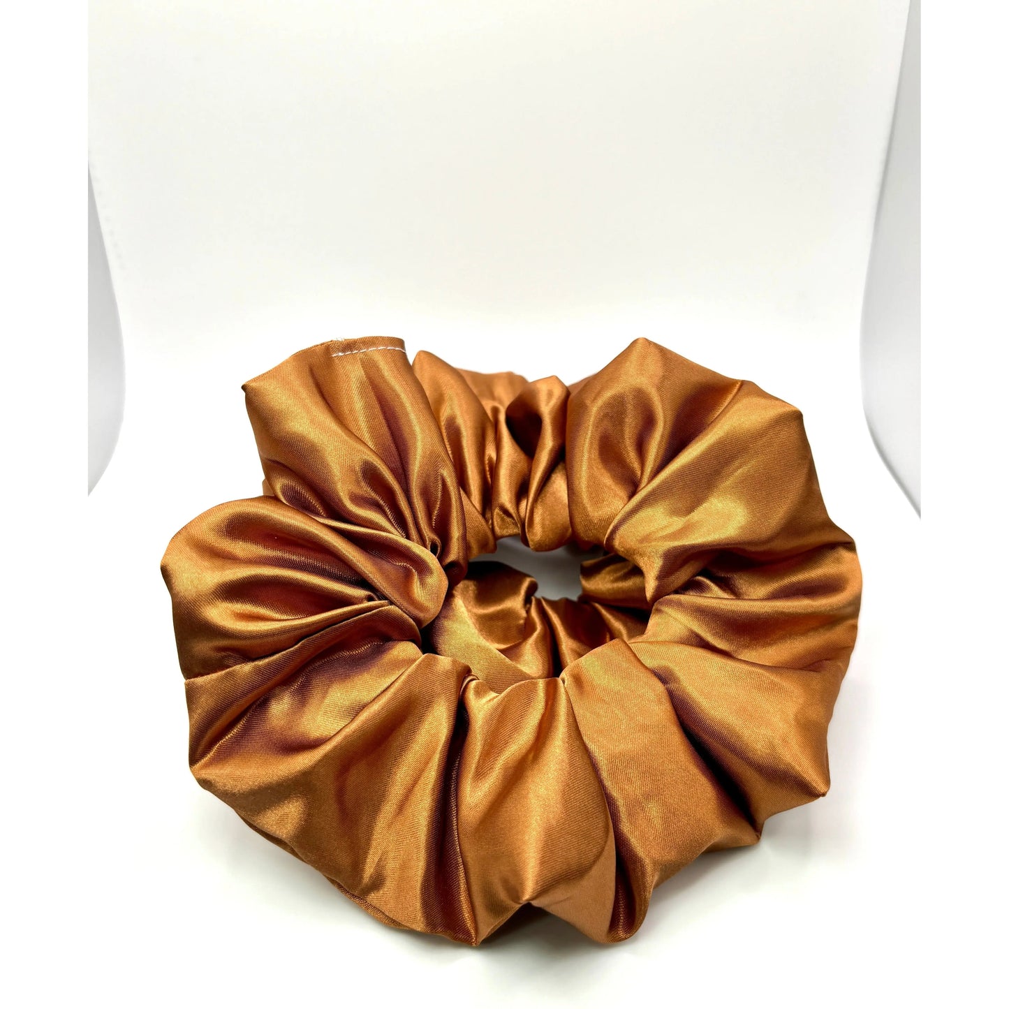 Golden Brown Silk Scrunchie