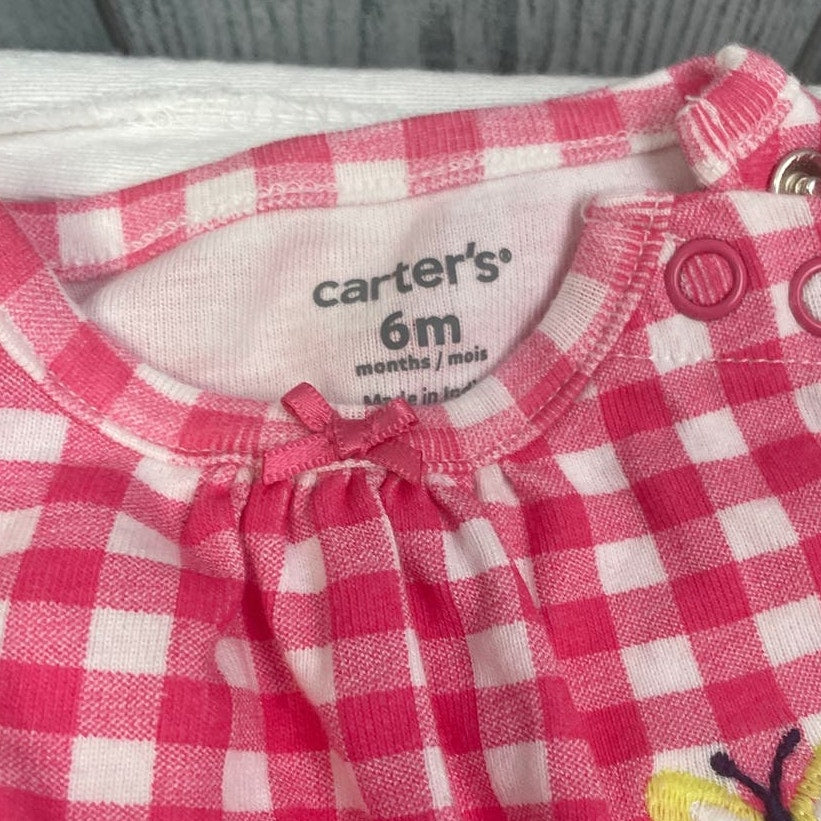 Lot of 5 Carters Little Me Baby Girls 6 Mos One Piece Outfits Dresses Cardigan