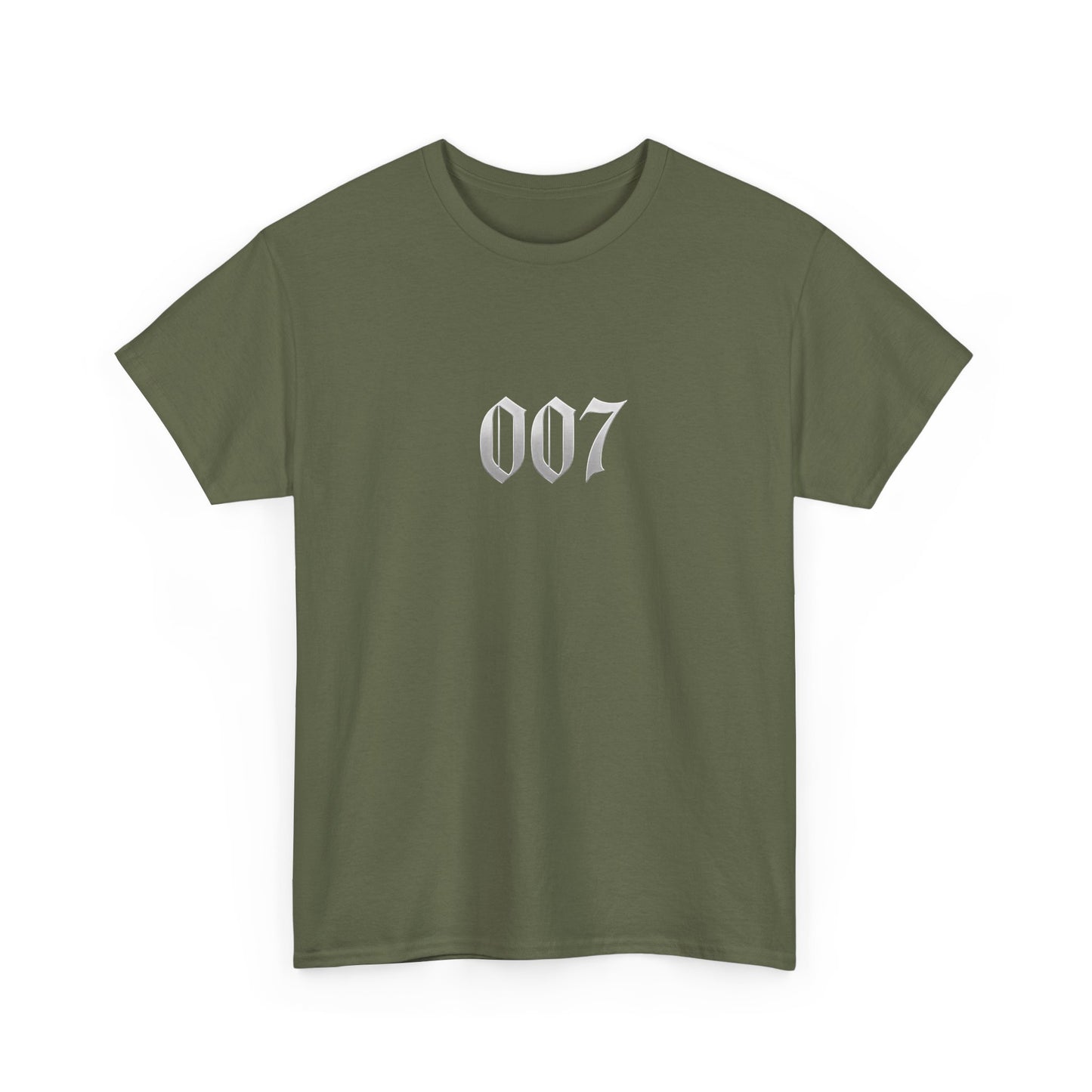 007 Graphic Tee — Subtle Spy Number Chest Print