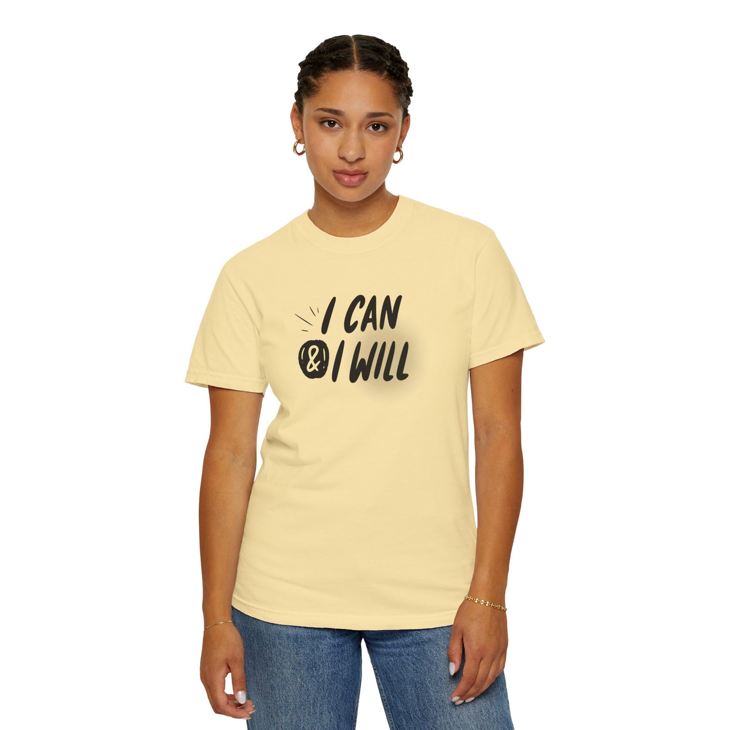 Motivational T-Shirt - Unisex Garment-Dyed Tee, Inspiring Quote, Gift for Friends, Workout Gear, Positive Affirmation Apparel