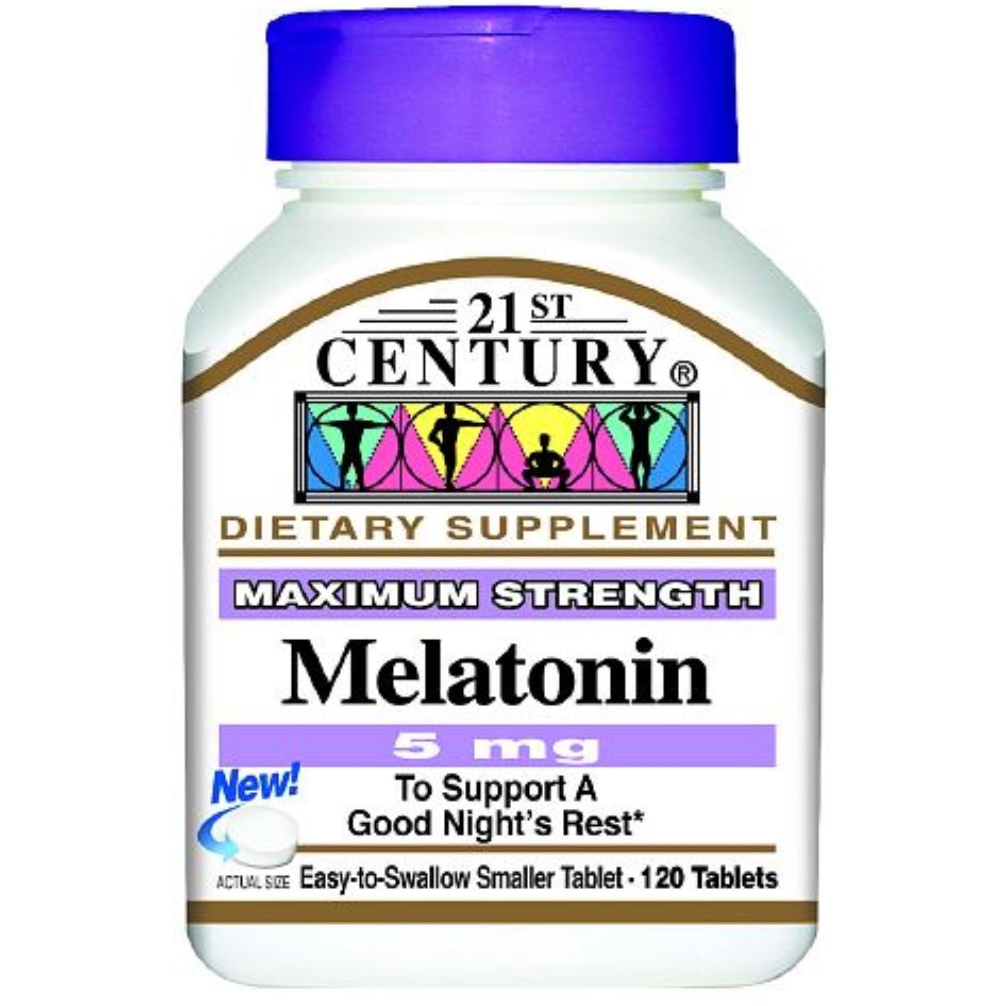 21st Century® Melatonin Maximum Strength – 5 mg (120 Tablets)