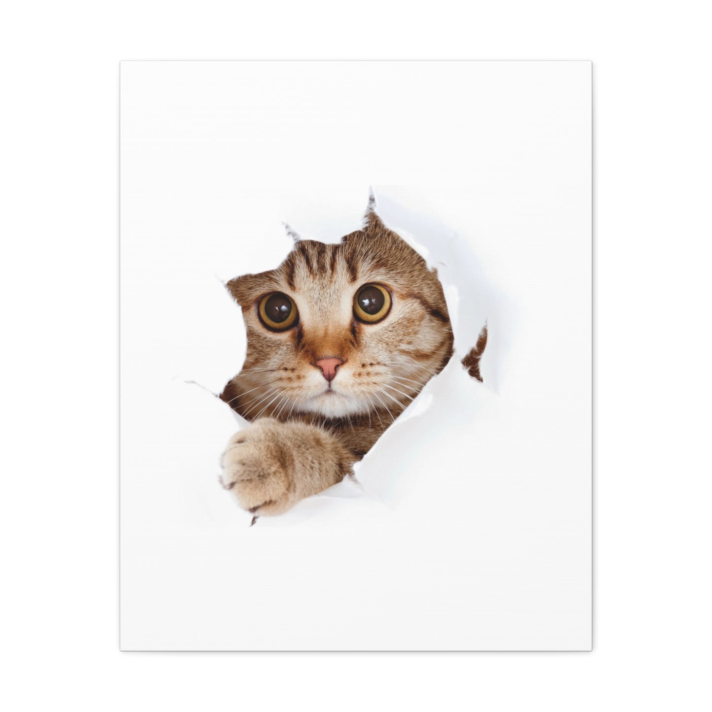 Whimsical Cat Canvas Art, Playful Decor for Cat Lovers, Home Wall Art, Pet-Themed Gift, Cute Cat Wall Art, Cat Lover's Decoration