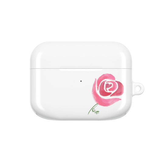Romantic Rose AirPod Case - Cute Floral Design, Gift for Her, Valentine's Day Present, Trendy Accessory, Love Theme