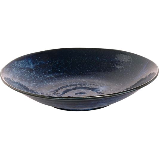 [ Set of 5 ] Deep plate Palmer Kiryu 8.7 inch Blue Porcelain-0