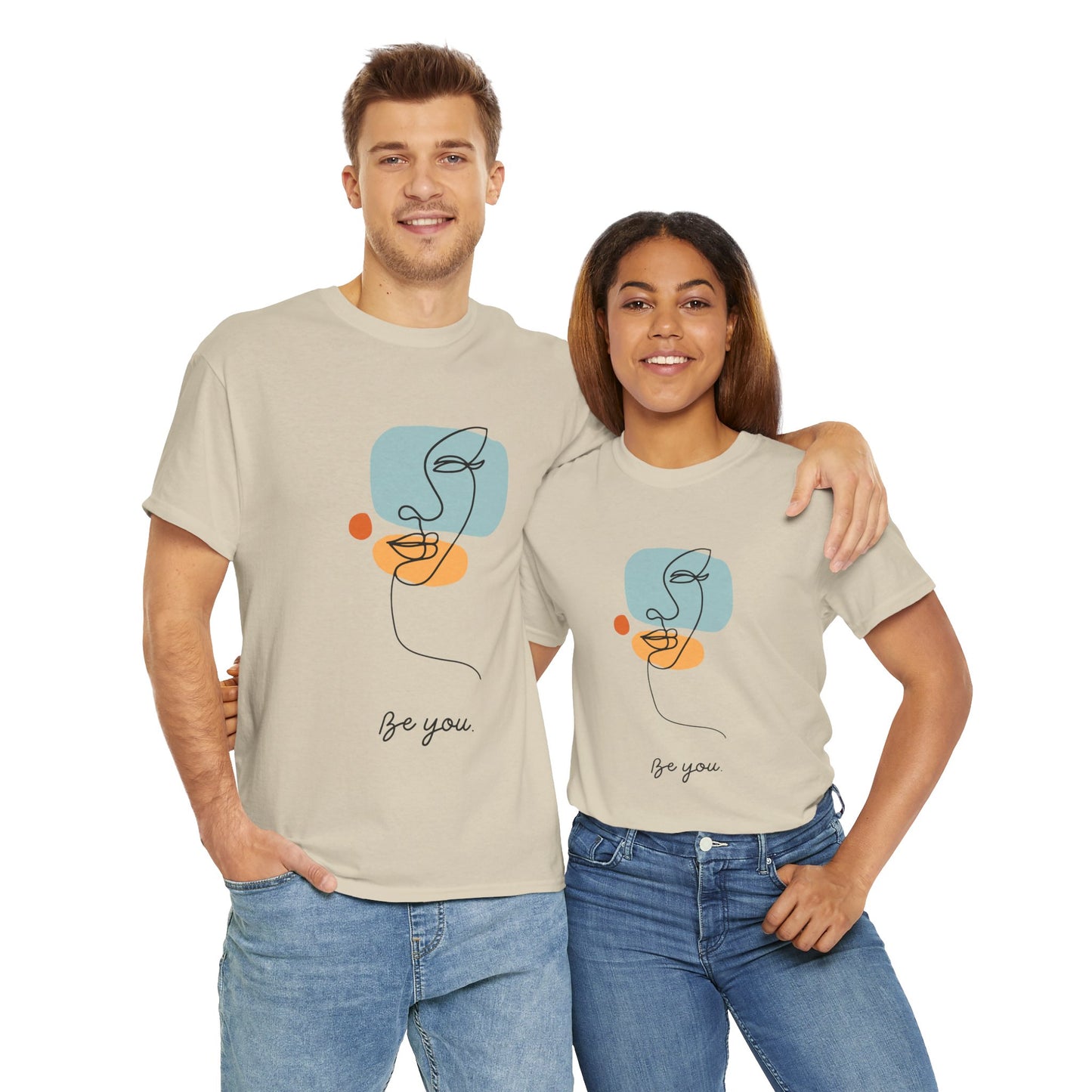 Be You Unisex Cotton Tee - Inspirational Graphic Tee for Self-Love, Gift for Friends, Casual Wear, Birthday, Everyday Comfort