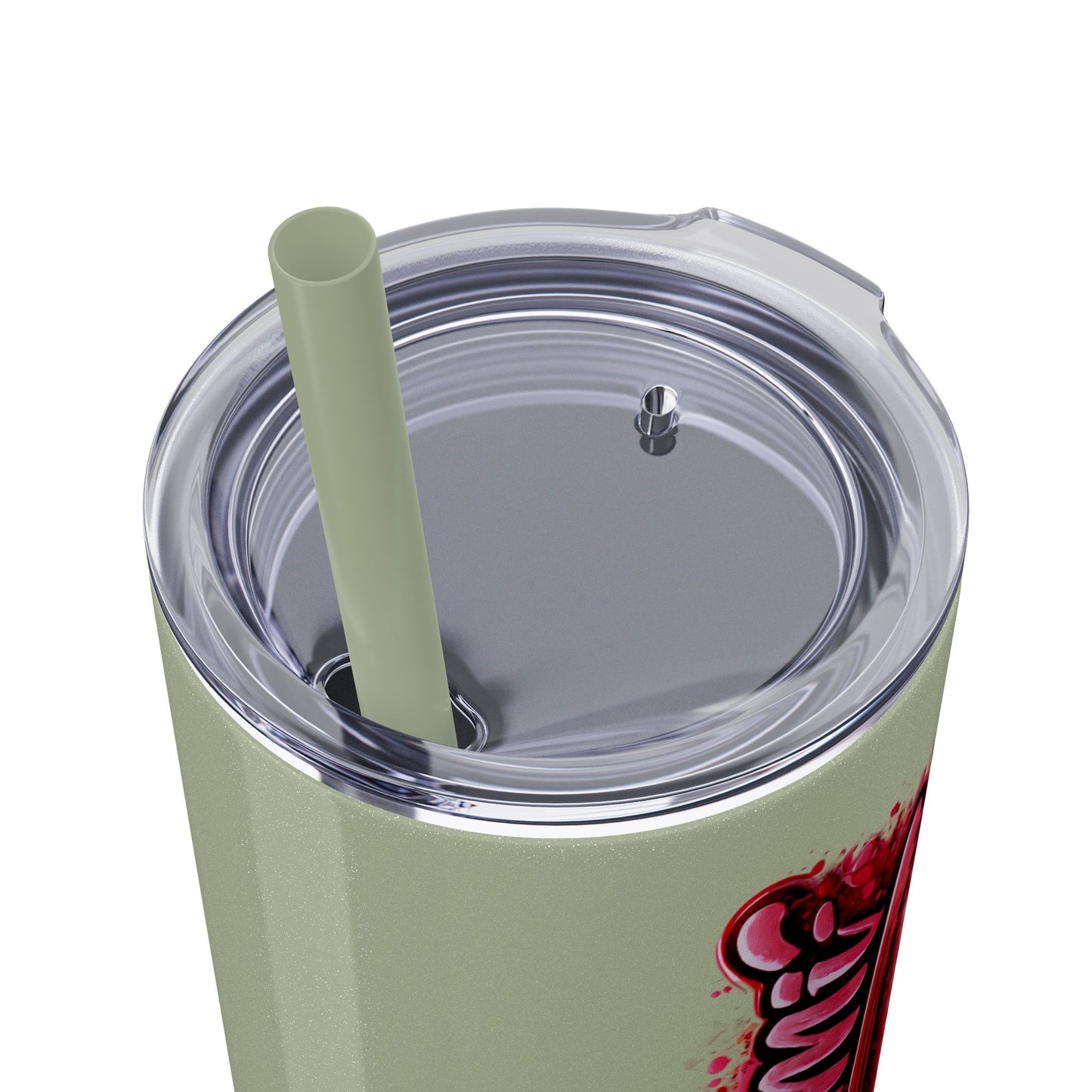 Skinny Tumbler – 'Lake & Lemons' Red Script 20oz Insulated Straw Tumbler