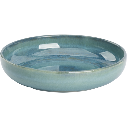 [ Set of 6 ] Deep plate Palmer Miami 8.7 inch Green Stoneware-0