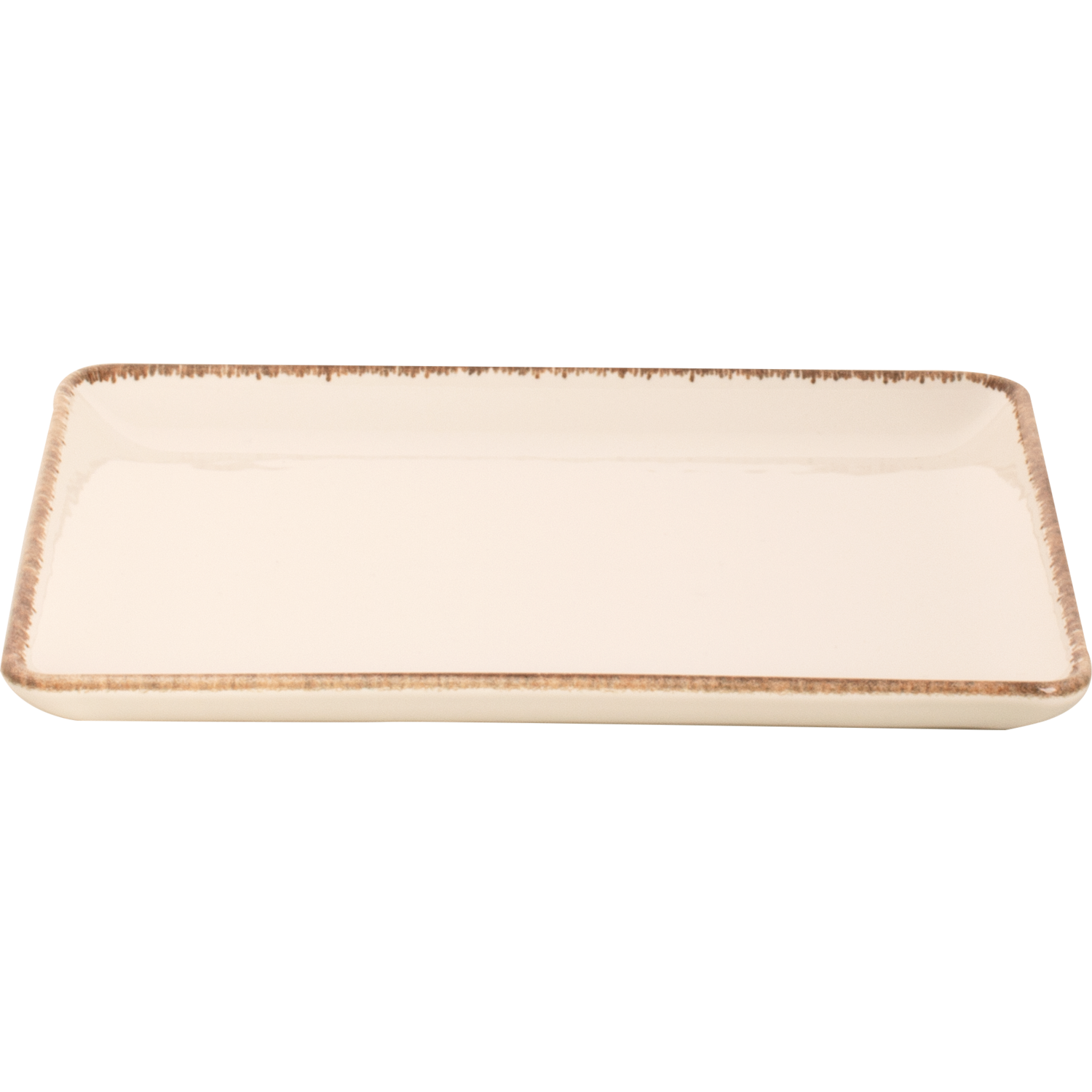 [ Set of 6 ] PLATE 23X17 RECT. CREAM AKOYA 9 x 6.75 inch-0