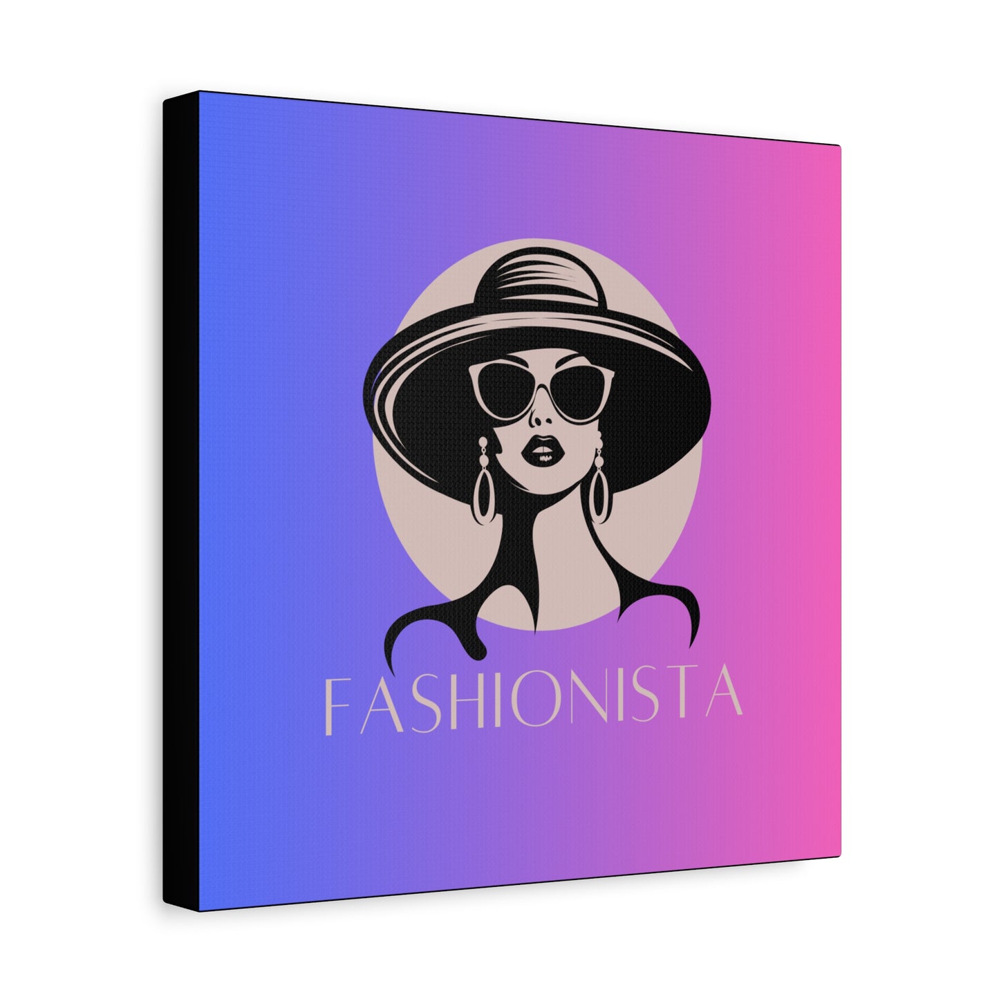 Fashionista Matte Canvas Wall Art, chic home decor, stylish gift for fashion lovers, wall decor, modern art piece, unique artwork